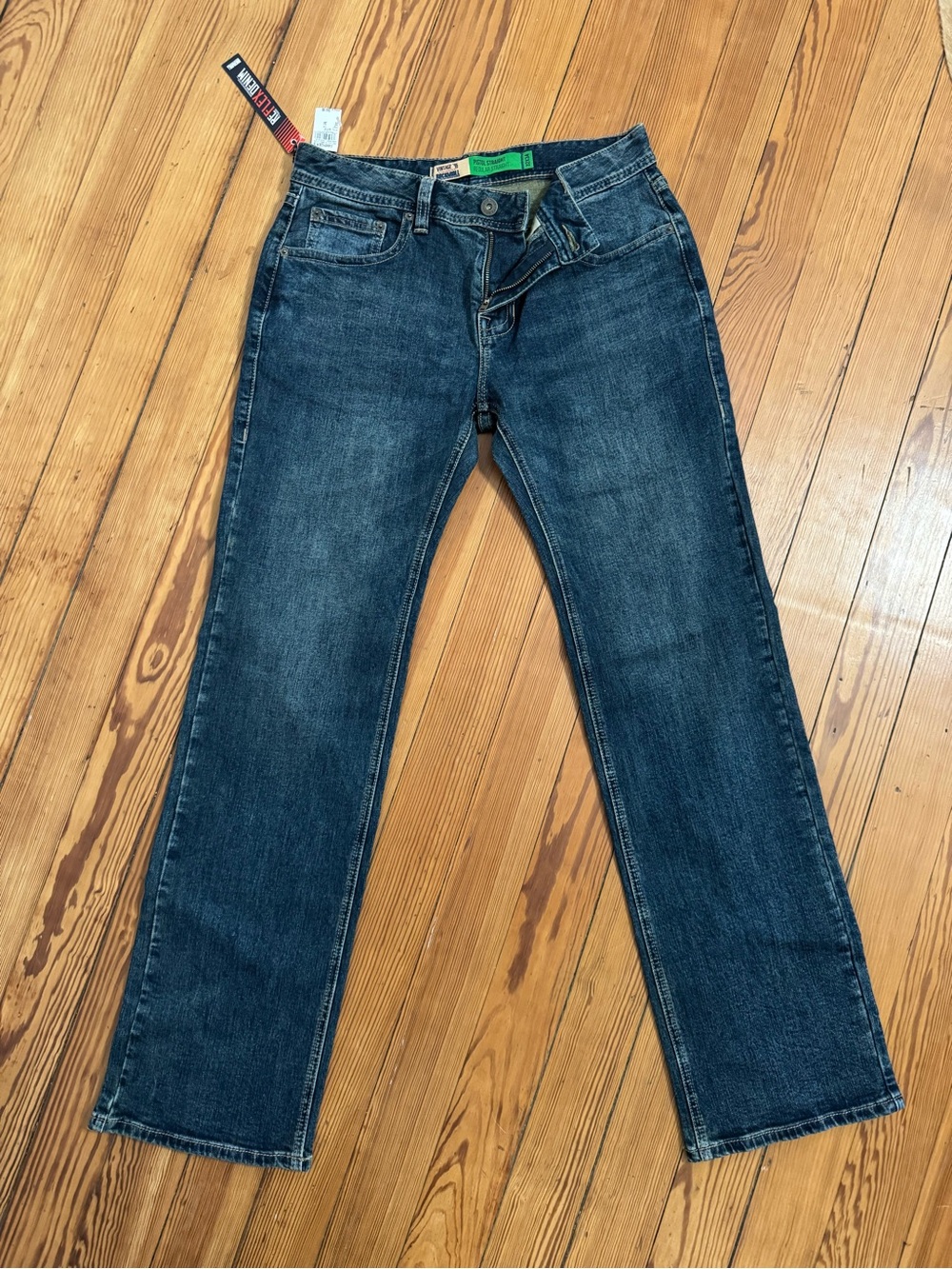 Men's Straight-Leg Jeans in Dark Blue Wash